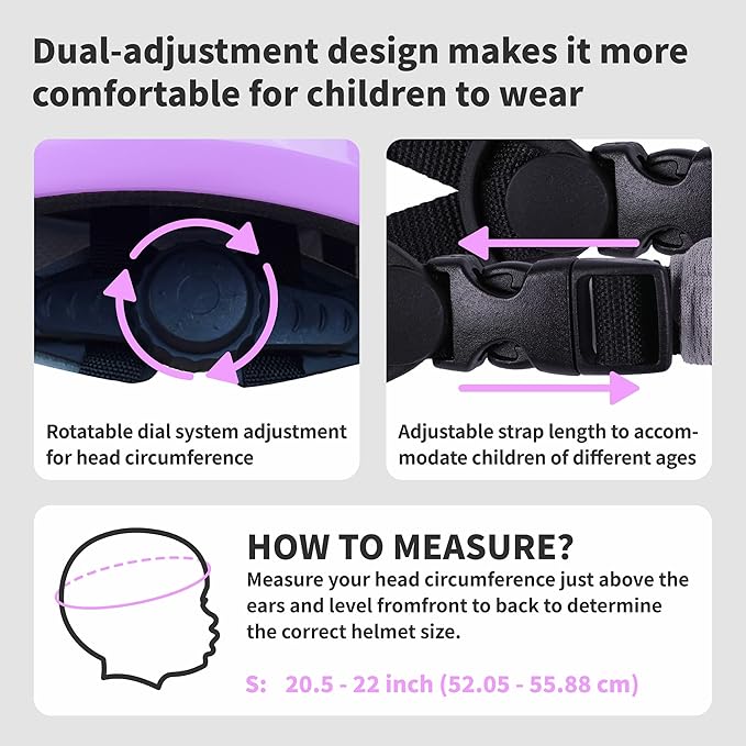 RoyalBaby Kids Helmet 0.47 lb Ultra-Lightweight & Adjustable for Ages 5-13 Years, Ideal for Cycling, Scooter, Balance Bike & More Sports, 4 Vibrant Colors Available