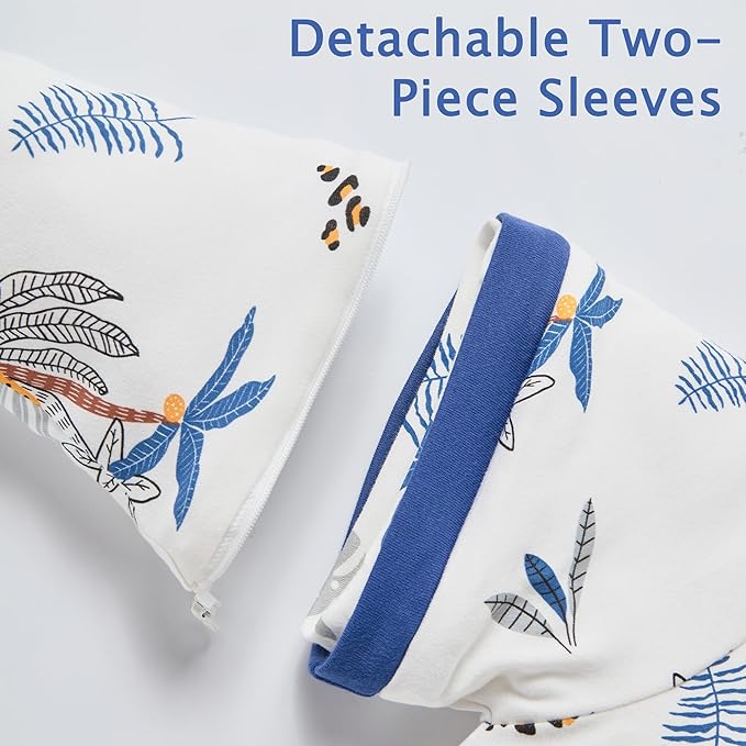 2.5 Tog Winter Sleep Sack with Feet for Baby/Toddler, Sleeping Bag with Legs & Detachable Sleeves