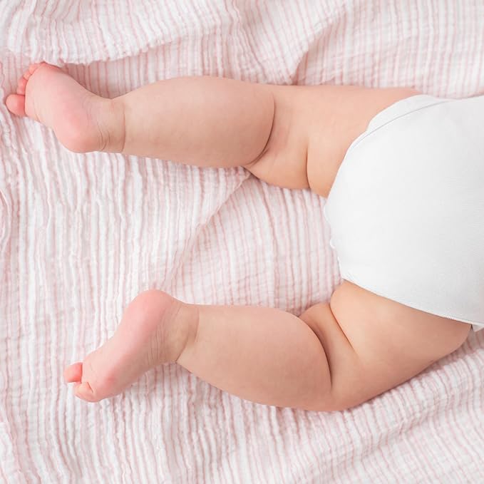 aden + anais Essentials Muslin Swaddle Blankets for Baby Girls and Boys, Newborn Receiving Blanket for Swaddling, 100% Cotton Baby Swaddle Wrap, 4 Pack, Doll