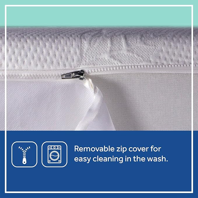 Sealy Baby Cozy Brilliance Breathable Crib Mattress, GREENGUARD GOLD Certified, Made in USA, Firm Dual Firmness, Toddler Bed Fit, Rayon, Waterproof, Non Toxic, Washable Zip Cover, 52” x 28