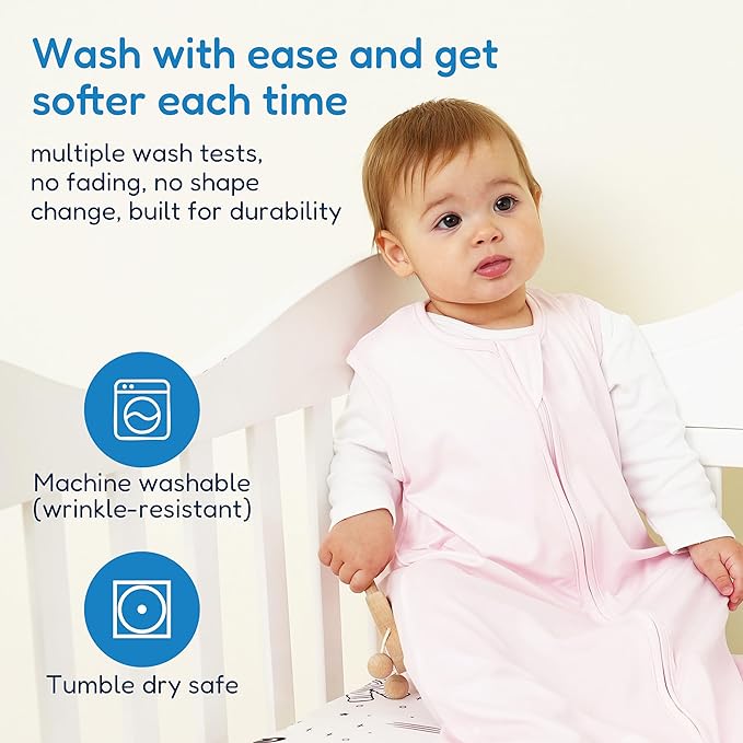 TotAha Sleep Sack 15-18-24 Months 3-Pack,Stretchy,Buttery Soft Sleeping Bag,Light Baby Wearable Blanket with 2-Way Safe Zippers for Boys Girls, 0.5 TOG