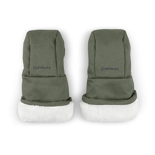 UPPAbaby CozyHandmuff - Easily Attaches to Stroller Handlebars - Ultra-Plush, Weather-Proof Hand Protection - Evelyn (Meadow Green)