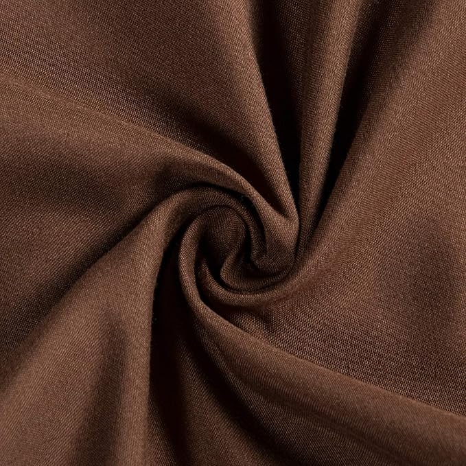 FLXXIE 2 Pack Microfiber Fitted Crib Sheets, Super Soft and Cozy Toddler Fitted Sheets for Standard Crib and Toddler Mattresses, 28x52, Brown