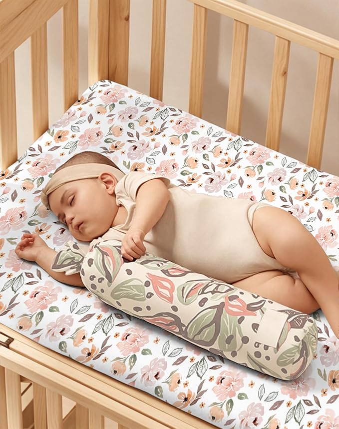 Crib Sheets for Boys and Girls, 2 Pack Fitted Baby Sheets for Standard Toddler Mattress 28" x 52", Soft Breathable Jersey Knit Baby Bedding (Nemo Dots)
