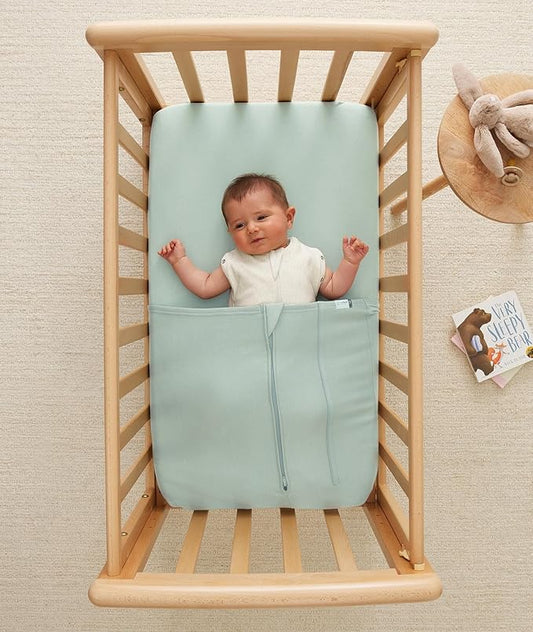 ergoPouch Cocoon Swaddle Sack 2.5 TOG - Baby Sleep Sack, Gentle Snug Fit Helps Calm Startle Reflex, Ideal for Arms In/Out Sleeping, Soft Breathable Fabric for Better Sleep (0 Months, Oatmeal Marle)