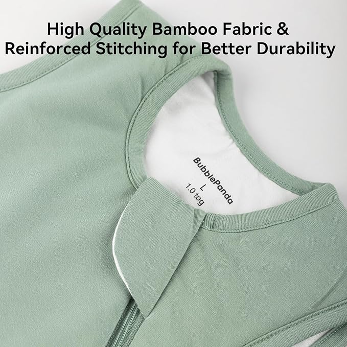 Rayon Made from Bamboo Sleep Sack 6-12 Months 2.5 Tog Winter Warm Ultra Soft Baby Wearable Blanket Toddler Sleep Sack for Babies Unisex Girl Boy 2-Way Zipper Quilted Thick Baby Sleeping Bag