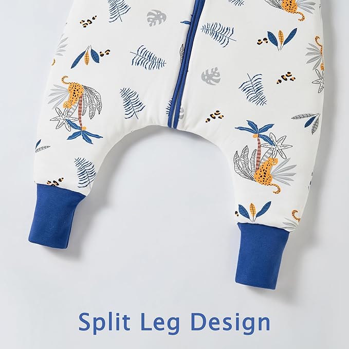 2.5 Tog Winter Sleep Sack with Feet for Baby/Toddler, Sleeping Bag with Legs & Detachable Sleeves