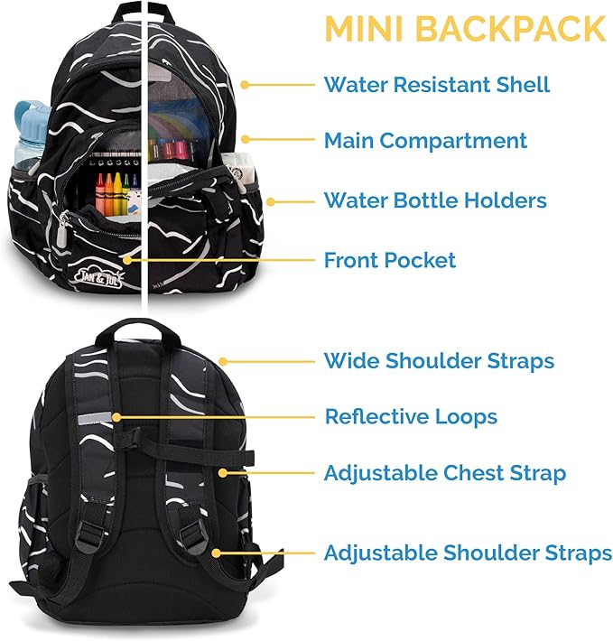 JAN & JUL Little Xplorers Mini Preschool Backpack (Bear Mountain, One Size)