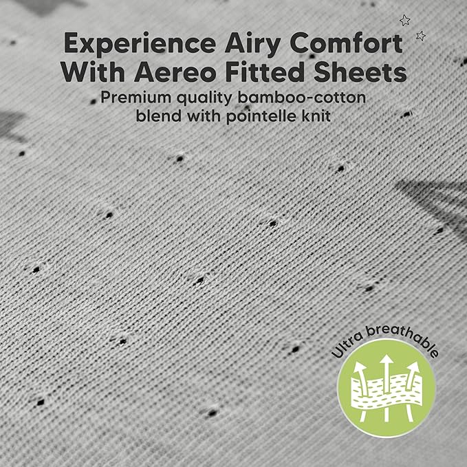 KeaBabies 2-Pack Fitted Crib Sheets for Boys, Girls, Baby - Soft Bamboo Viscose Cotton, 52x28 Standard Crib Mattress Sheets, Toddler Bed Mattress Cover, Gender Neutral,Breathable,Durable (Butterflies)