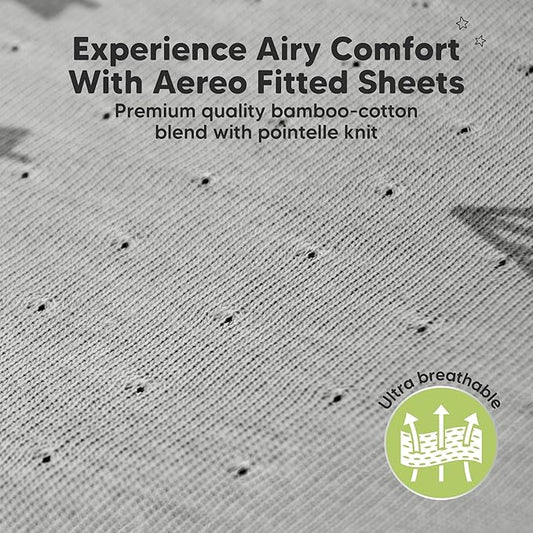 KeaBabies 2-Pack Fitted Crib Sheets for Boys, Girls, Baby - Soft Bamboo Viscose Cotton, 52x28 Standard Crib Mattress Sheets, Toddler Bed Mattress Cover, Gender Neutral,Breathable,Durable (Butterflies)