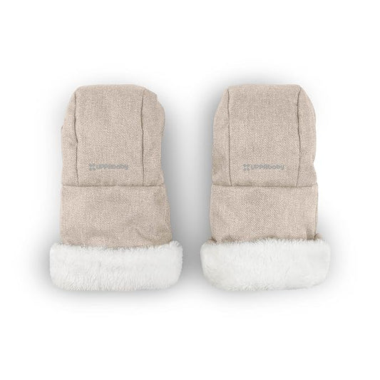 UPPAbaby CozyHandmuff - Easily Attaches to Stroller Handlebars - Ultra-Plush, Weather-Proof Hand Protection - Declan (Oat Mélange)