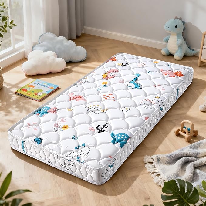 Premium 5" Crib Mattress and Toddler Mattress, Dual-Sided and Firm, Hypoallergenic Crib Mattress, Fits Standard Crib and Toddler Bed