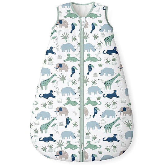 Yoofoss Baby Sleep Sack 18-24 Months, 1.5 Tog Baby Wearable Blanket with 2-Way Zipper, 100% Cotton Organic Fabric Winter Infant Sleeping Sack, Warm Soft Comfy
