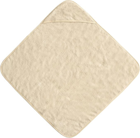 mushie Baby Hooded Towel | Organic Cotton (Fog)
