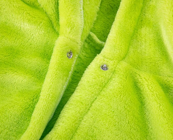 Dinosaur Boys Girls Fleece Hooded Robe Kids Toddler Warm Fuzzy Cartoon Dino Bathrobe