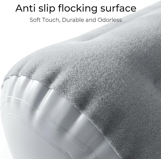 Inflatable Bed Bumpers for Toddlers (2 Pack), Portable Bed Rail Guard for Kids, 1-Minute Quick Inflate, Non-Slip Flocked Surface & PVC Core, Travel Bed Bumper for Home or Hotel