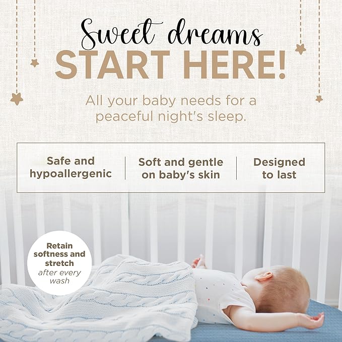 Bassinet Sheet for Bassinet Mattress - 100% Organic Muslin Cotton - Snuggly Soft & Cozy Sheets Fitted for Maxi COSI Iora, Angelbliss, Baby Joy, & Kids Club Bedside Sleeper - 2 Pack