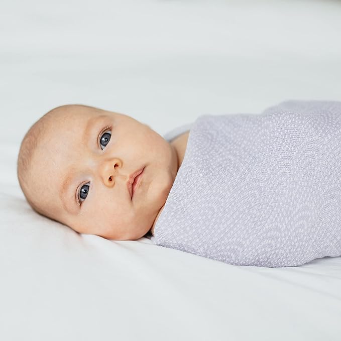 aden + anais Essentials Swaddle Blanket, Muslin Blankets for Girls & Boys, Baby Receiving Swaddles, Newborn Gifts, Infant Shower Items, Toddler Gift, Wearable Swaddling Set, 4 Pack, Damsel