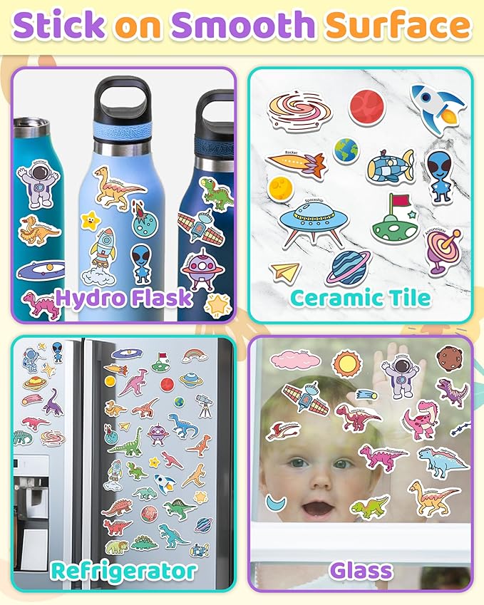 Benresive Reusable Sticker Books for Kids 2-4, Sticker Books for Toddlers 1-3 2-4, Toddler Travel Toys Activities Crafts Gifts