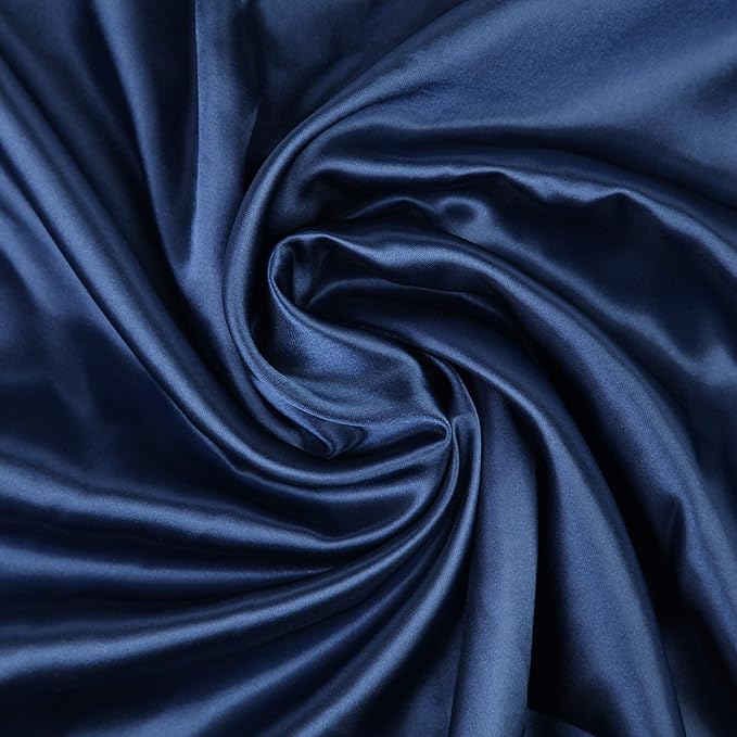 Pro Goleem Satin Bassinet Sheet Great for Baby Hair Soft Silk Feeling Sheet for Cradle or Bassinet Pad＆Mattress for Girls Gift for Newborn and Infant Navy Blue
