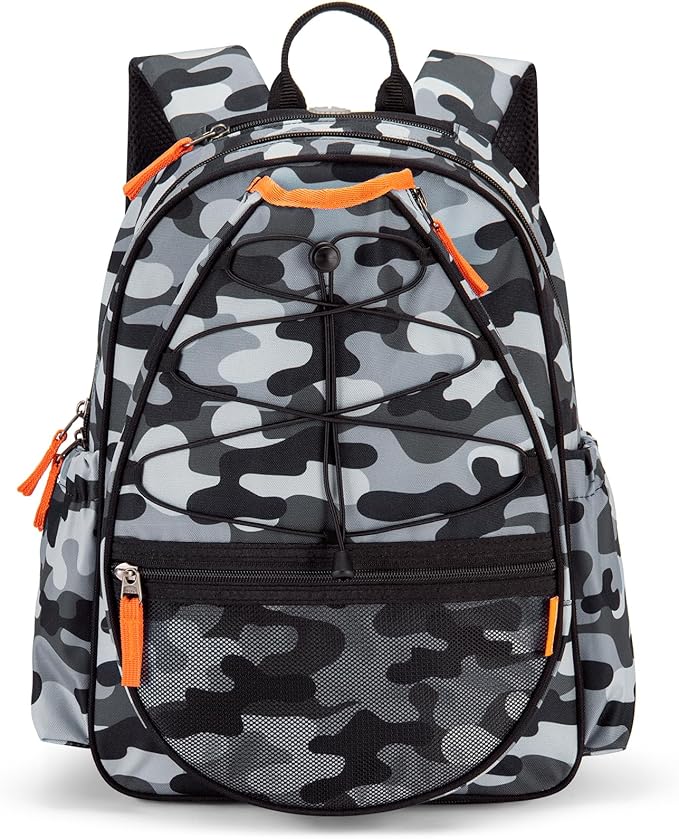 Choco Mocha Kids Tennis Bag Kids Tennis Backpack Youth & Junior Tennis Bag 16 Inch