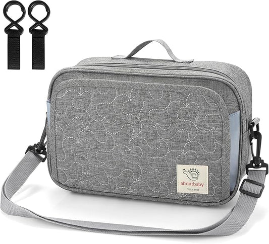 Accmor Stroller Organizer, Universal Stroller Organizer with Insulated Cup Holder Pocket, Dual Purpose Large Capacity Stroller Bag Caddy, Stroller Accessories Fits for Uppababy, Doona, Nuna Strollers