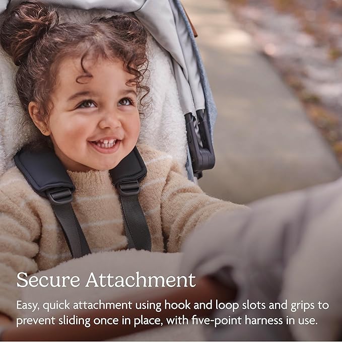 UPPAbaby CozyGanoosh Footmuff - Easily Attaches to UPPAbaby Strollers + RumbleSeat - Ultra-plush, Weather-Proof - Winter Stroller Cover - Greyson (Charcoal Mélange)