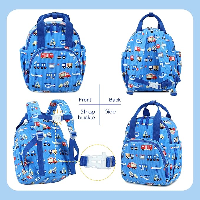 Bluboon Toddler Backpack for Girls Boys 2-4 Cute 12" Preschool Kindergarten Backpacks Kids Daycare Bags School Trave, toddler boy christmas gifts for 2 3 4 year old boy