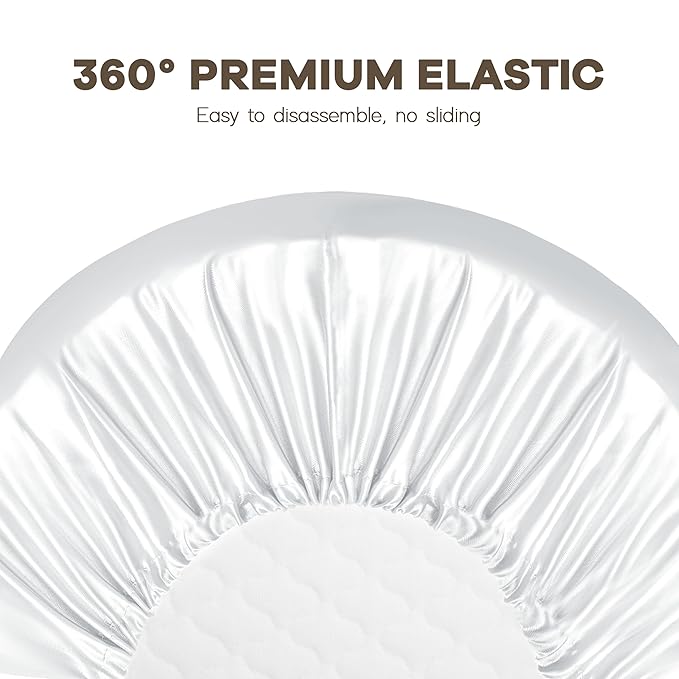 Pro Goleem Satin Bassinet Sheet 2 Pack Great for Baby Hair Soft Silk Feeling Sheet for Cradle or Bassinet Pad＆Mattress for Boys and Girls Gift for Newborn and Infant White and Gray
