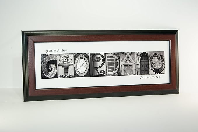 Creative Letter Art Personalized Sign in Nature Themed Alphabet Photograph Letters for Personalized Gift, Wedding, Graduation, Anniversary, Baby Name or any Occasion