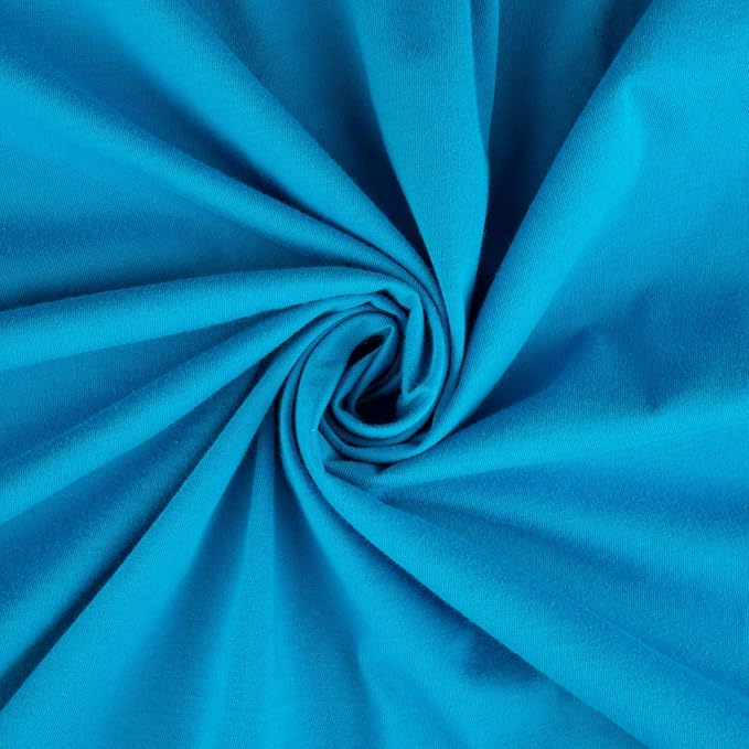 SheetWorld Fitted Baby Bassinet Sheet fits AMKE Baby Bassinet 20 x 31, 100% Cotton Jersey, Hypoallergenic, Butter Soft, Turquoise, Made in USA