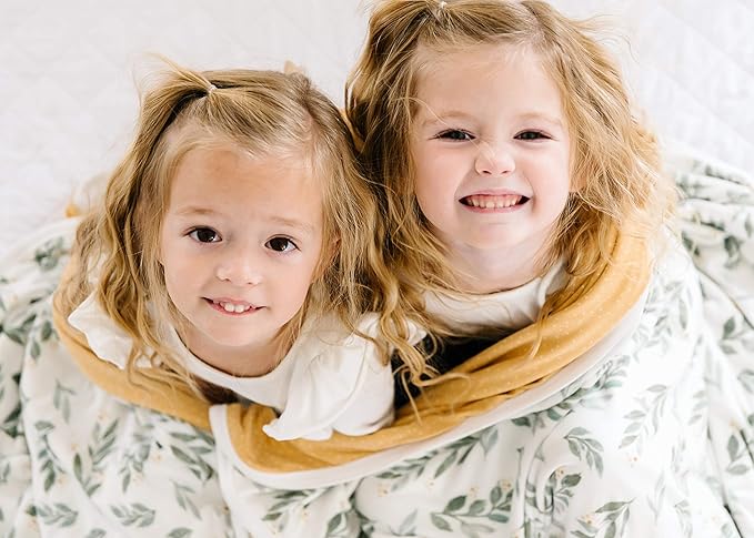 Copper Pearl Jumbo 3-Layer Baby Blanket: Soft Quilts for Boys & Girls | Breathable, Cozy Toddler Blanket | Newborn Quilt | 46x46 Premium Polyester/Rayon Fern