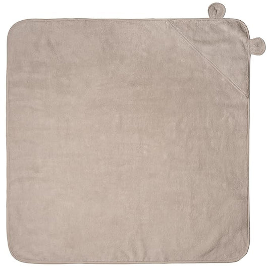 Natemia Hooded Baby Bath Towel - 100% Organic Cotton Baby Towels for Newborns, Toddlers, Boys, Girls - Soft Absorbent 450 GSM - Gentle on Sensitive Skin - Baby Shower Registry Gift (35" x 35")