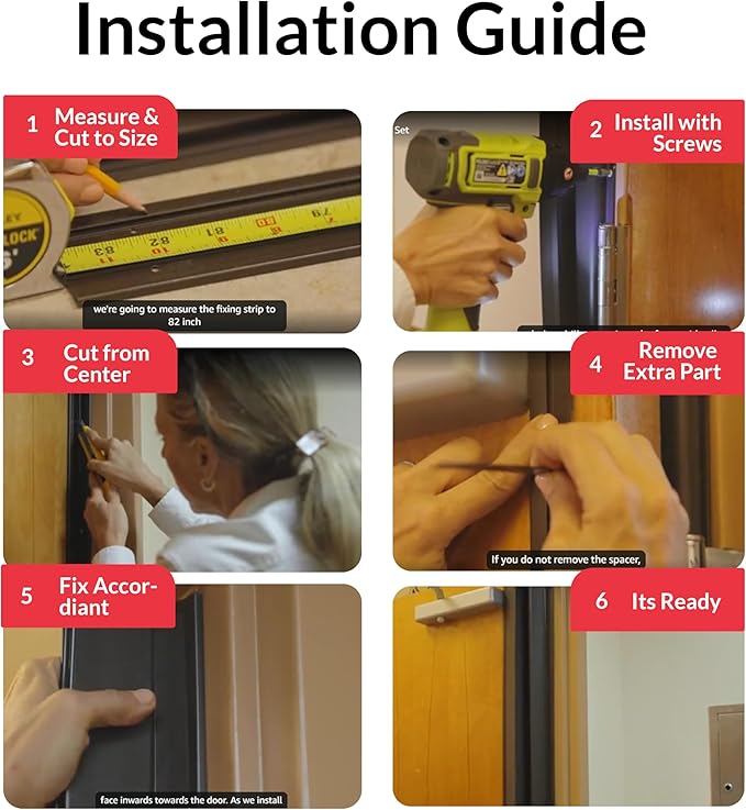 Fingersafe Commercial Door Finger Guard Set | Push & Pull Side Hinge Cover Shields | Finger Pinch Guard Complete Safey Kit | Door Latch Barrier for Commercial Doors | Durable (Almond, 95")