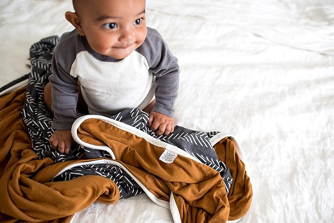Copper Pearl Soft Baby Quilt - Three-Layer, Breathable, Toddler Blanket - Newborns to Toddlers - 46x46 Premium Polyester/Rayon - Cozy - Canyon