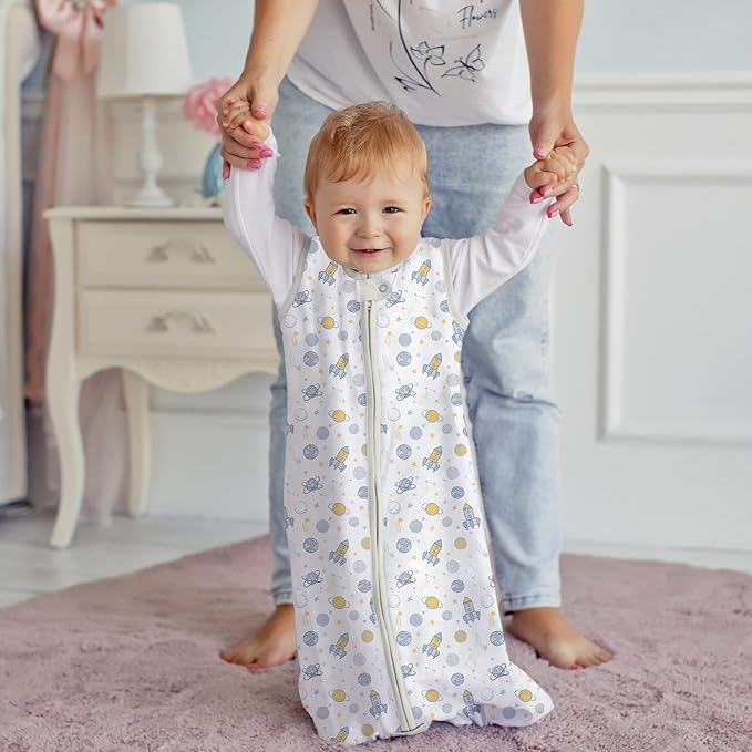 Mama Cheetah Baby Sleep Sack 0.5 TOG, Organic Cotton Baby Wearable Blanket with Two-Way Zipper, Swaddle Transition Baby Sleeping Bag for Newborn Infant Toddler Boy Girl, 24-48 Months