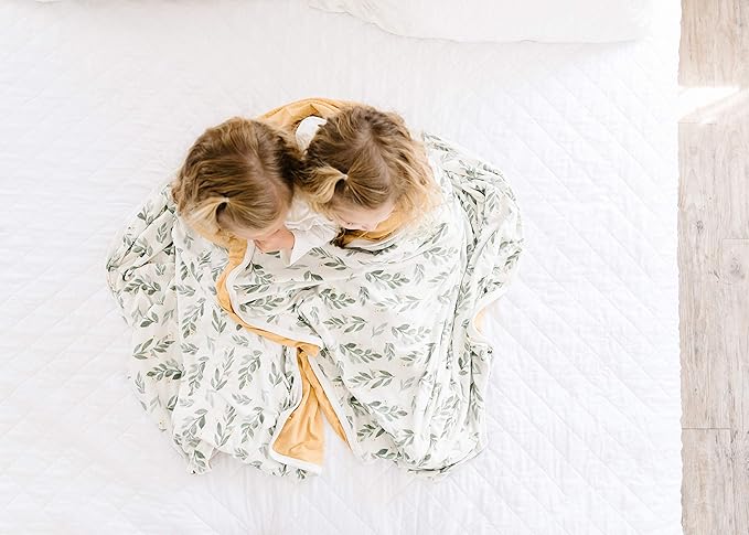 Copper Pearl Jumbo 3-Layer Baby Blanket: Soft Quilts for Boys & Girls | Breathable, Cozy Toddler Blanket | Newborn Quilt | 46x46 Premium Polyester/Rayon Fern
