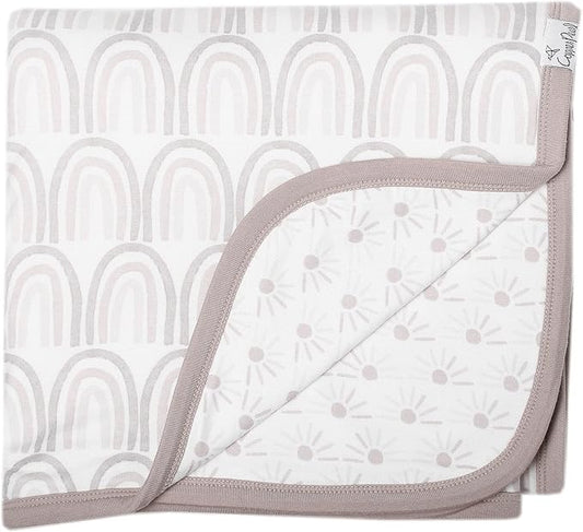 Copper Pearl Three-Layer Blanket: Soft and Breathable Twin Layer Baby Quilt | Boys and Girls Toddler Blanket | 46x46 Premium Polyester/Rayon | Bliss