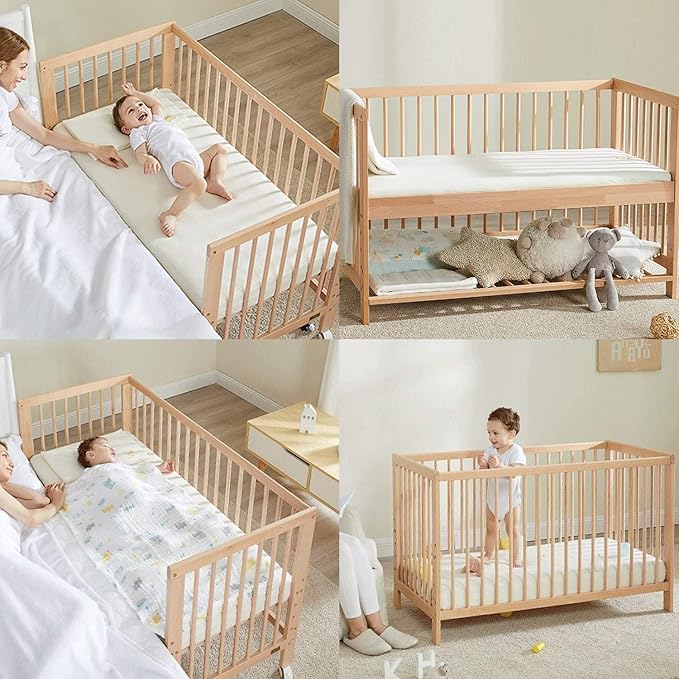 NTBAY 2 Pack 100% Brushed Microfiber Fitted Crib Sheet, Super Soft and Cozy 28x52 Crib Sheet for Standard Crib and Toddler Mattresses, Boys, Girls, Unisex, Black, 28x52 Inches