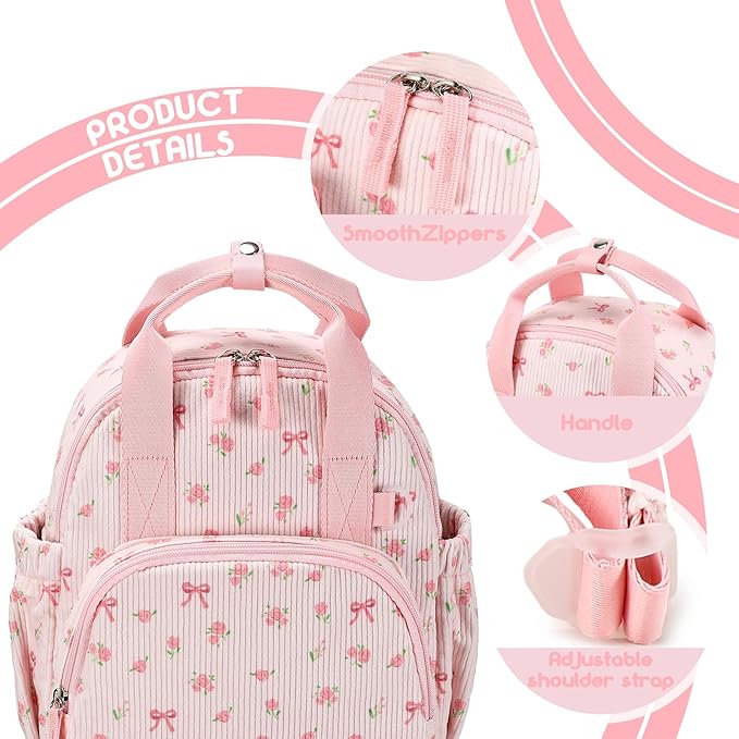 Bluboon Toddler Backpack for Girls Boys 2-4 Cute 12" Preschool Kindergarten Backpacks Kids Daycare Bags School Trave,toddler girl gifts,toddler girl christmas gifts,3 Year Old Girl Gifts