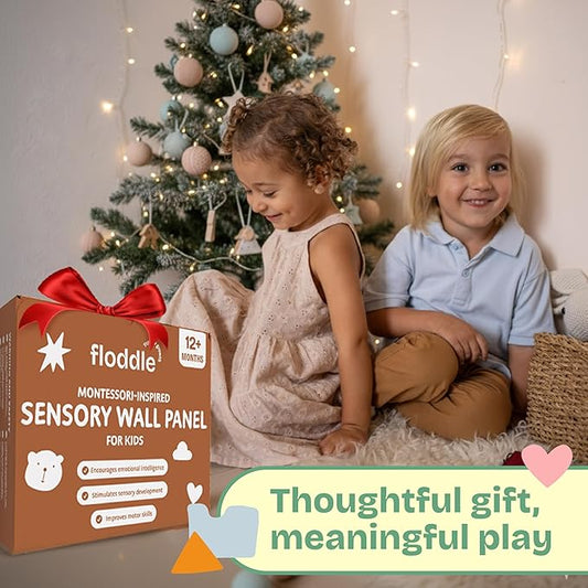 Sensory Wall Panel for Kids – Toddler Learning Activity Center - Emotional Development & Fine Motor Skills – Toddler Learning Activity Center- Busy board Montessori toys