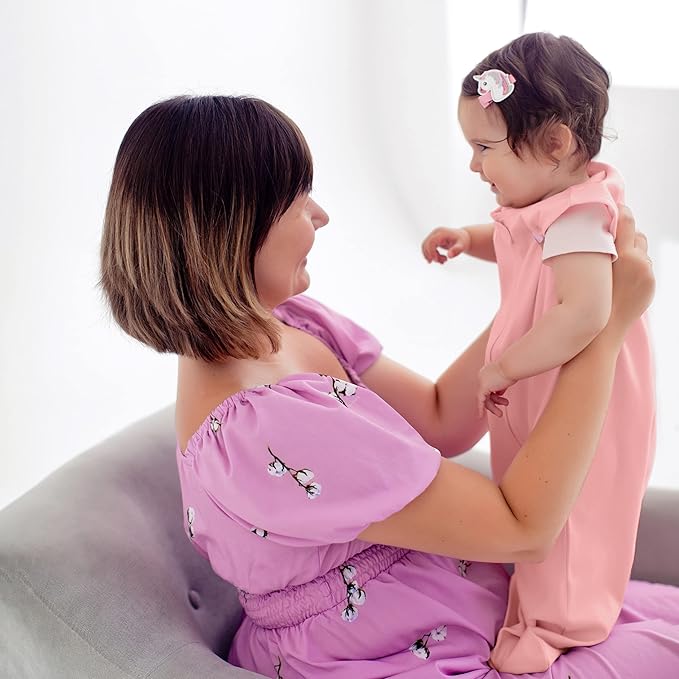 Mama Cheetah Baby Sleep Sack 2.5 TOG, Winter Baby Sleeping Bag with 2-Way Zipper, Organic Cotton Swaddle Transition Wearable Blanket for Boy Girl Infant Toddler, 0-6 Months, 1-Pack