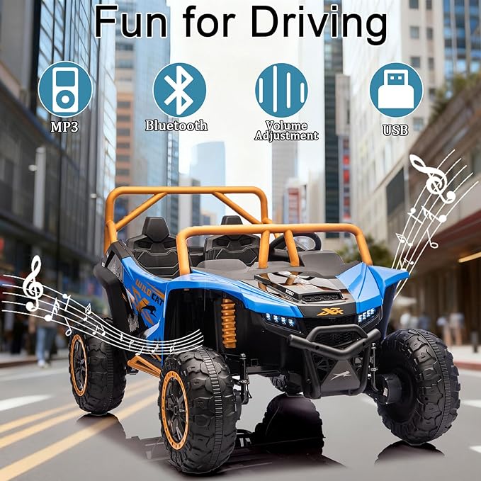 Electric 24V XXXL,2-Seater Licensed Arctic Cat Kids Ride on UTV,Race-Styled Pedals & Rubber Wheels,Variable Speed