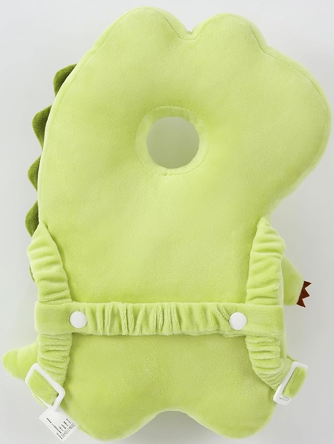 Feidoog Baby Head Protector Cushion Backpack with 3 Knee Pads for Walking & Crawling,Green