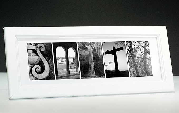 Creative Letter Art Personalized Sign in Nature Themed Alphabet Photograph Letters for Personalized Gift, Wedding, Graduation, Anniversary, Baby Name or any Occasion