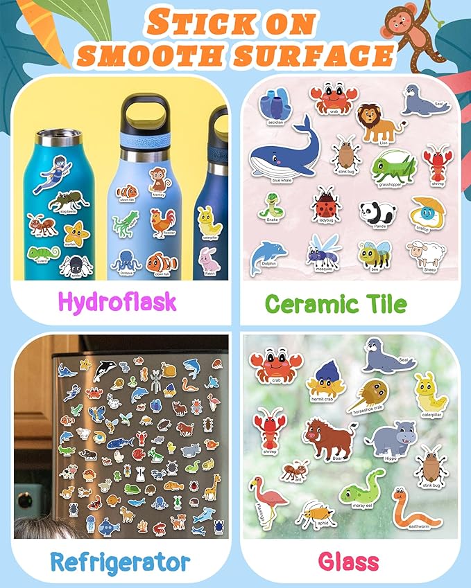 Benresive Reusable Sticker Books for Toddlers, 3 Sets Travel Stickers for Kids, Toddler Sticker Book, Crafts Activities for Toddlers, 3 and Up Birthday Gifts Travel Toys