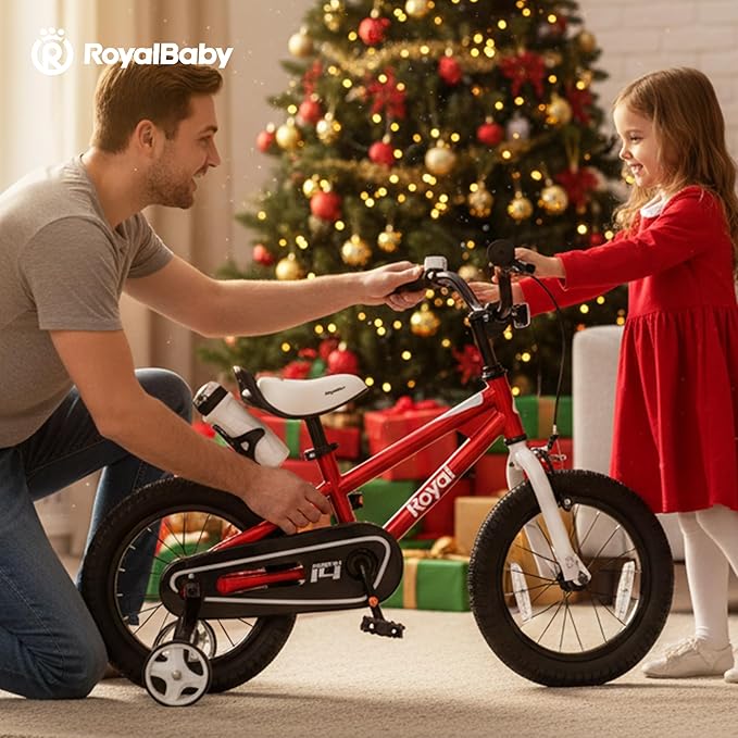 RoyalBaby Kids Bike Freestyle Classic & EZ Balance Pedal Switchable Bicycle, 12 14 16 18 Inch, 3-10 Years Toddler to Big Kids