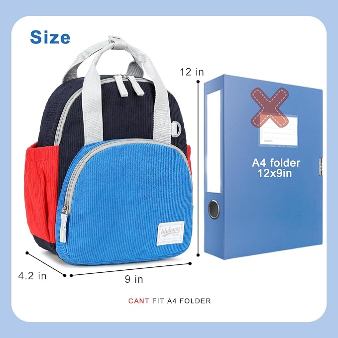 Bluboon Toddler Backpack for Girls Boys 2-4 Cute 12" Preschool Kindergarten Backpacks Kids Daycare Bags School Trave toddler boy christmas gifts for 2 3 4 year old boy