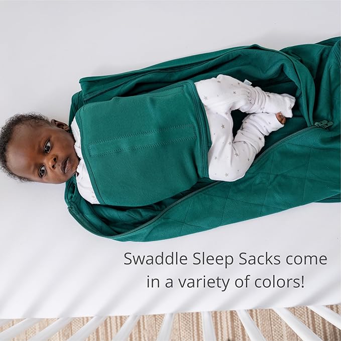 Dreamland Baby Viscose Swaddle Blanket (0-6 Months). 1.0 TOG Ultra Soft Swaddle Blanket w/Built in Band. 97% Viscose, 3% Spandex (Sage). Mom-Owned US Business, Premium Materials