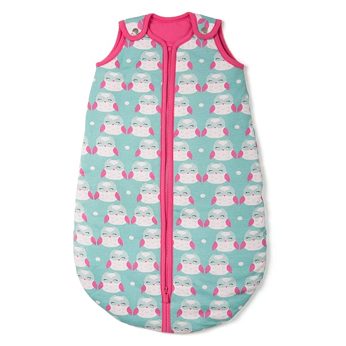 Baby Deedee Sleeping Sack, Baby Wearable Blanket Sleeping Bag, Sleep Nest Tee, Infants and Toddlers, Bashful Owls, Large (18-36 Months)